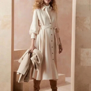 Banana Republic Belted Tencel Shirtdress